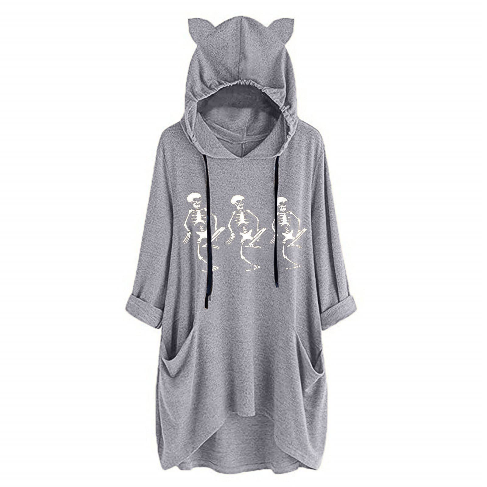 Women's Oversized Hoodie Sweatshirt - Fashion Print Long Sleeve Winter Pullover for Casual Wear, Loungewear & Street Style Outfits
