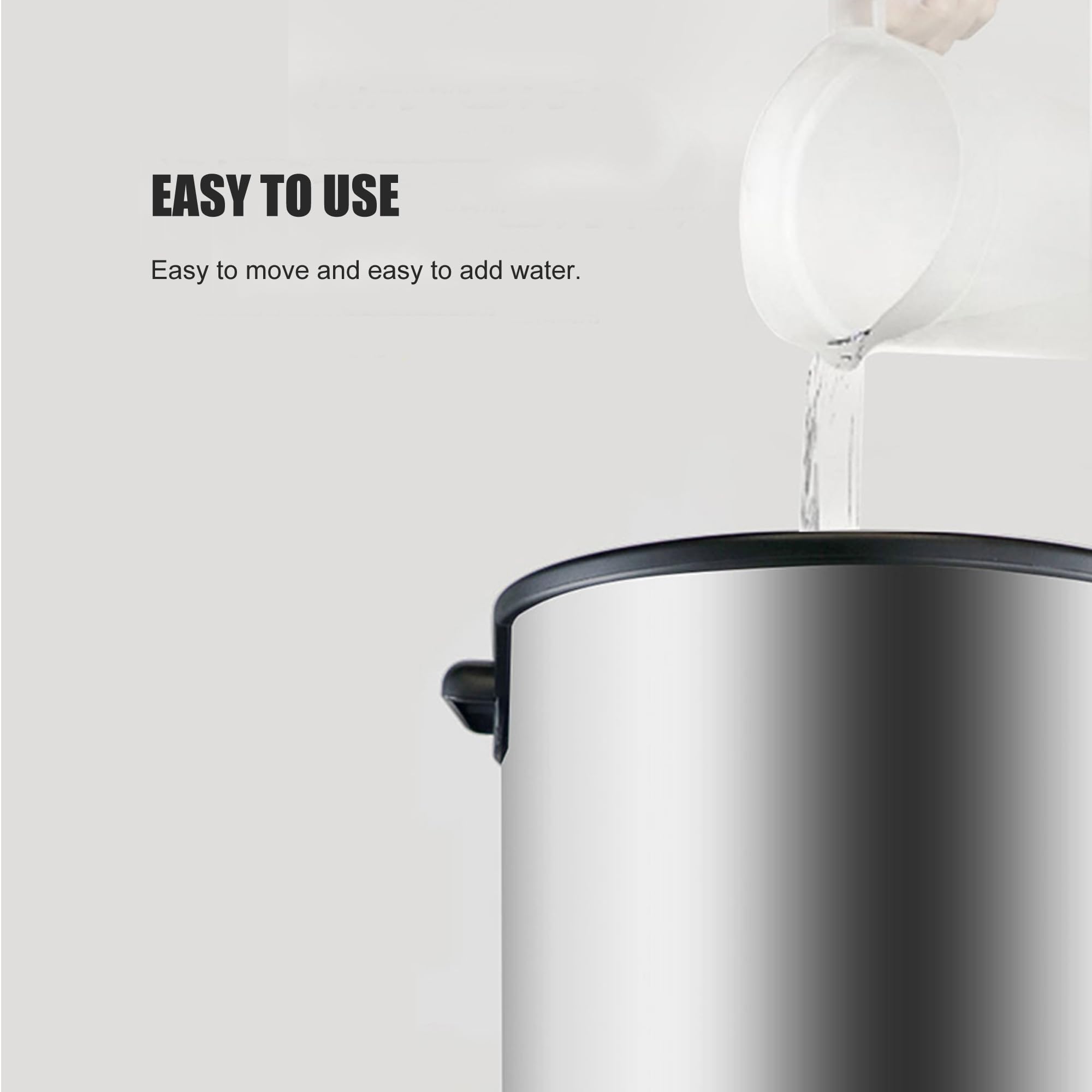 6L Commercial Electric Water Boiler - Stainless Steel Hot Water Dispenser for Coffee Shops, Milk Tea Stores & Restaurants | Fast Boiling Bucket for Beverage Making, Soup Heating & Kitchen Use
