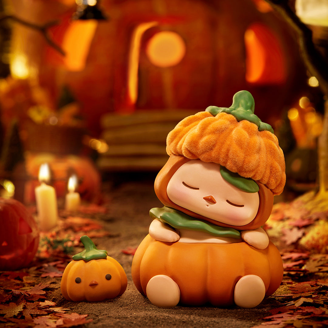POP MART Pucky Pumpkin 100% PVC Collectible Figurine - Cute Halloween Home Decor & Anime Gift for Collectors