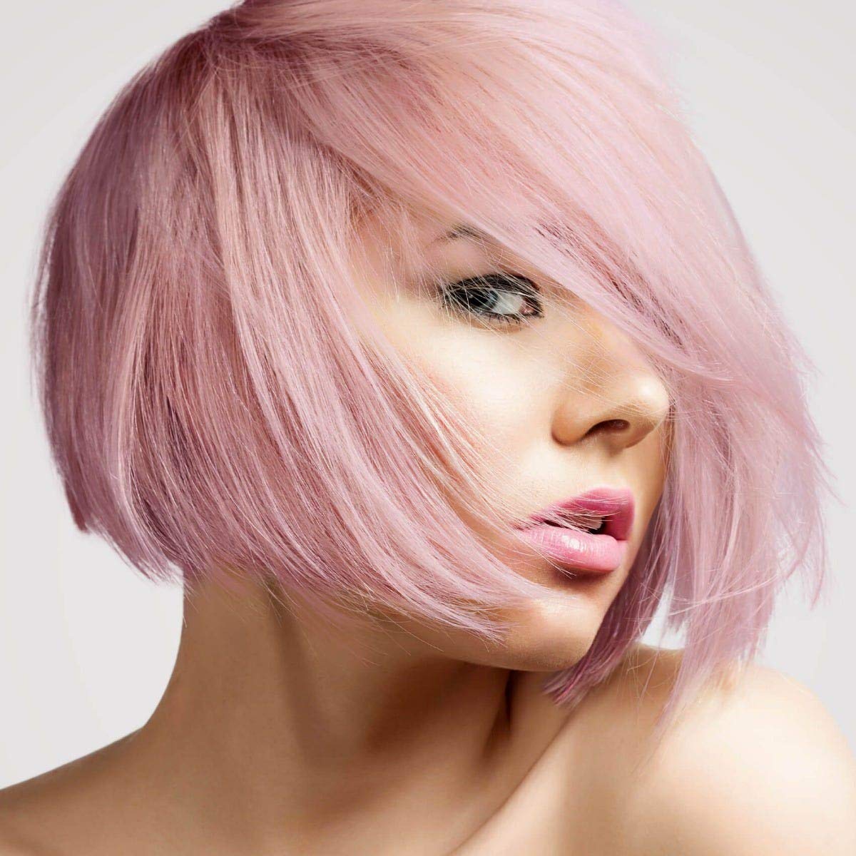 KISS Lift Up Complete Hair Bleach & Rose Pink Toner Kit - Gentle Conditioning Formula to Reduce Brassiness - 6-Piece DIY Bleaching Kit for Rose Gold Hair - Perfect for At-Home Salon Quality Hair Lightening & Toning