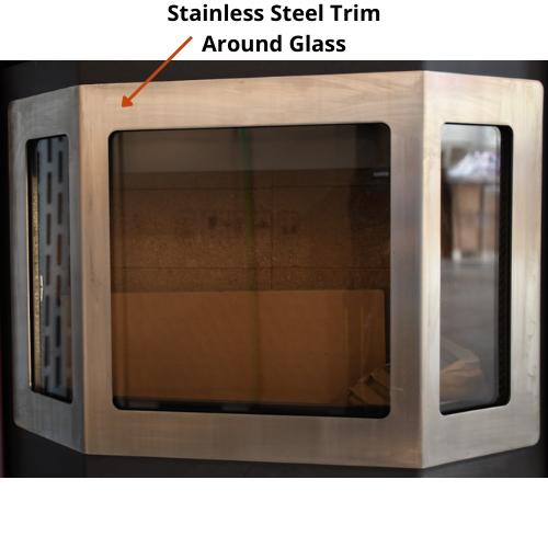ComfortBilt HP22 SS Pellet Stove - Brown Stainless Steel Heating Stove for Home, Cabin & RV - Efficient Eco-Friendly Wood Pellet Burner for Indoor & Outdoor Use