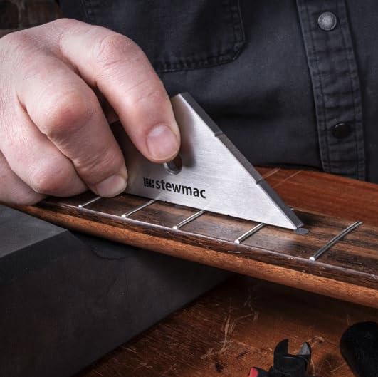StewMac Fret Kisser Professional Guitar Fret Leveling Tool for Perfect Fretwork - Ideal for Luthiers & Guitar Repair