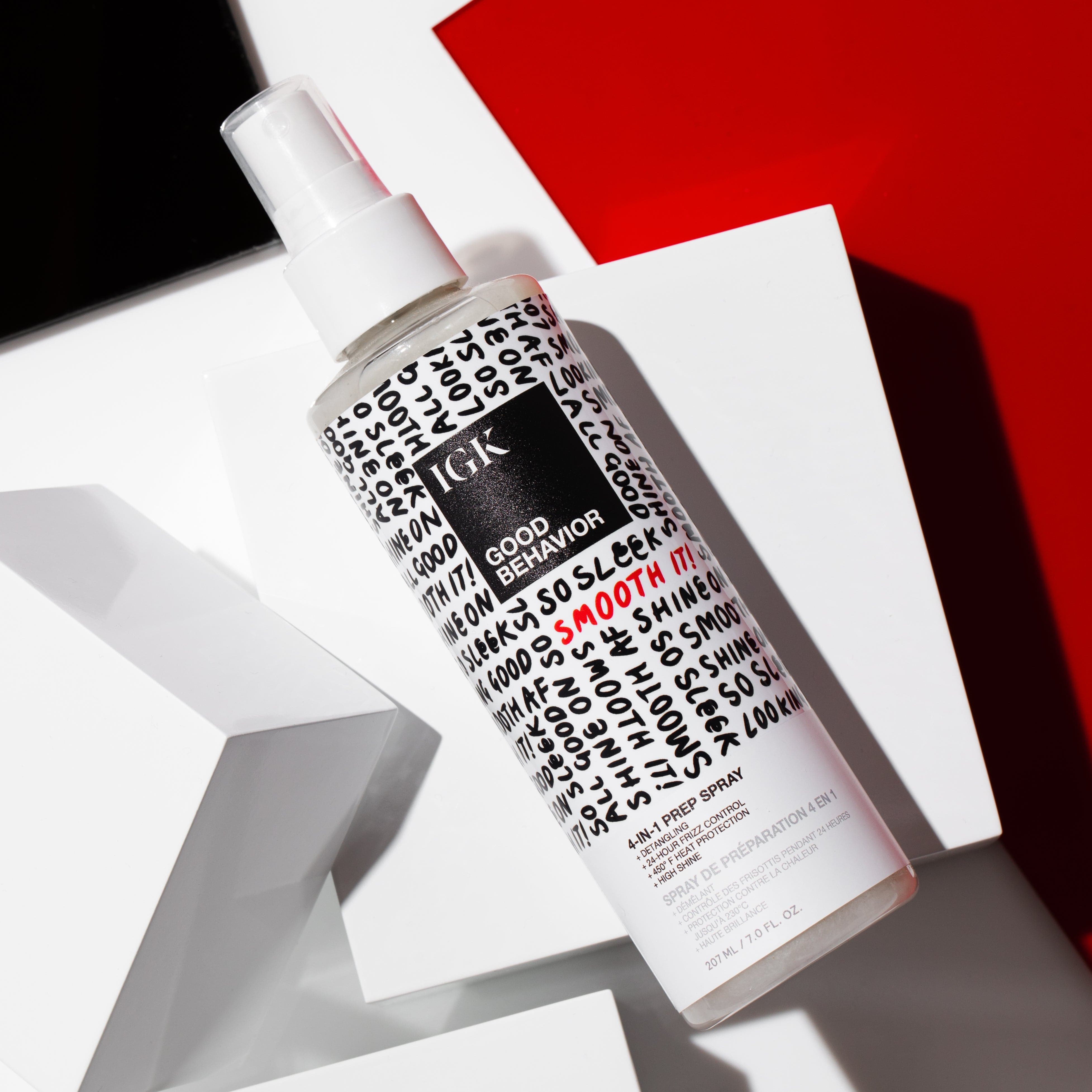 Good Behavior 4-in-1 Prep Spray for Hair & Skin - Detangling, Shine Enhancing, Heat Protecting & Frizz Control | Perfect for Styling, Salon Use & Daily Hair Care