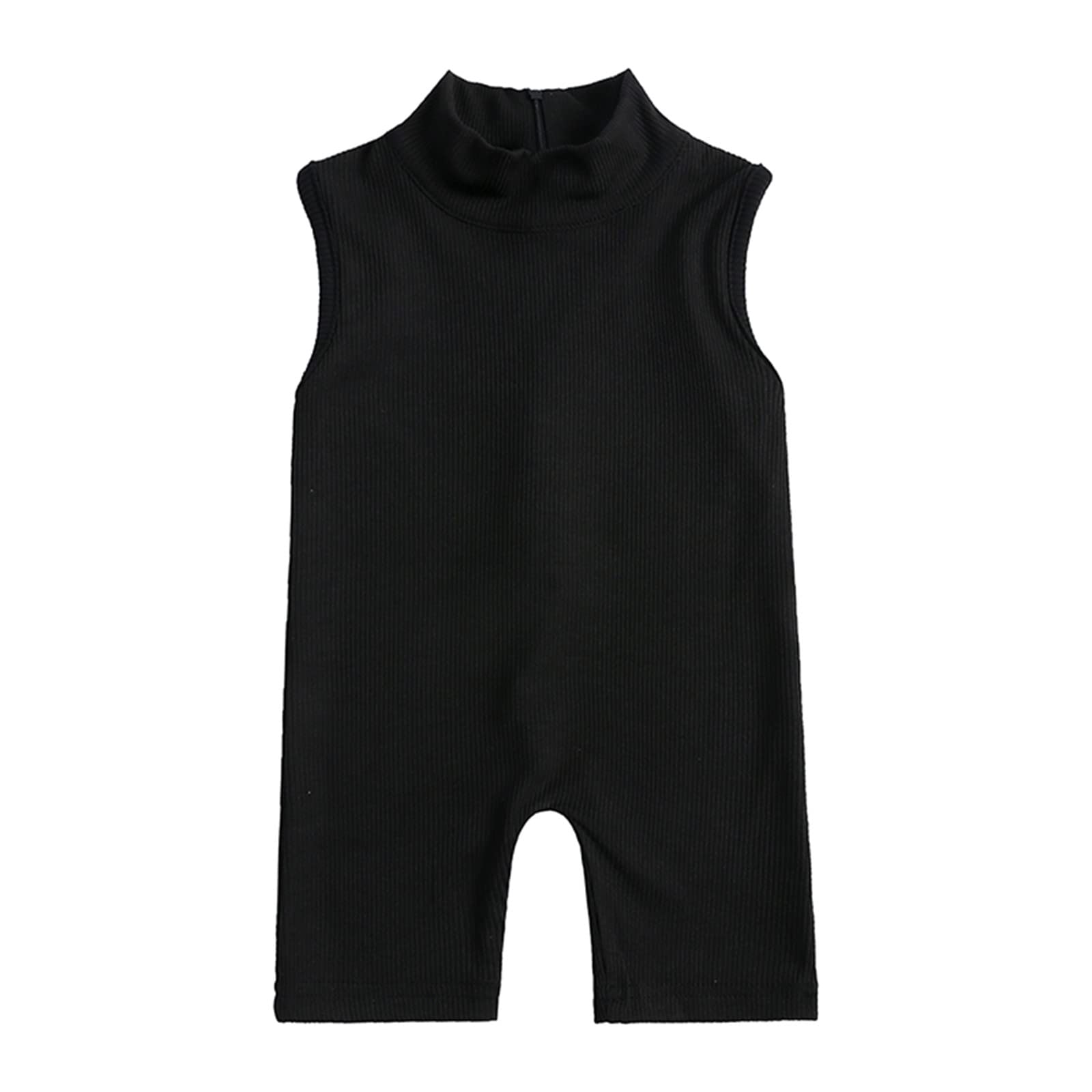 Toddler Girls Sleeveless Romper Jumpsuit - Soft Cotton Sunsuit Playsuit for Baby 0-6 Months | Perfect for Summer Outfits, Playdates & Beach Vacations