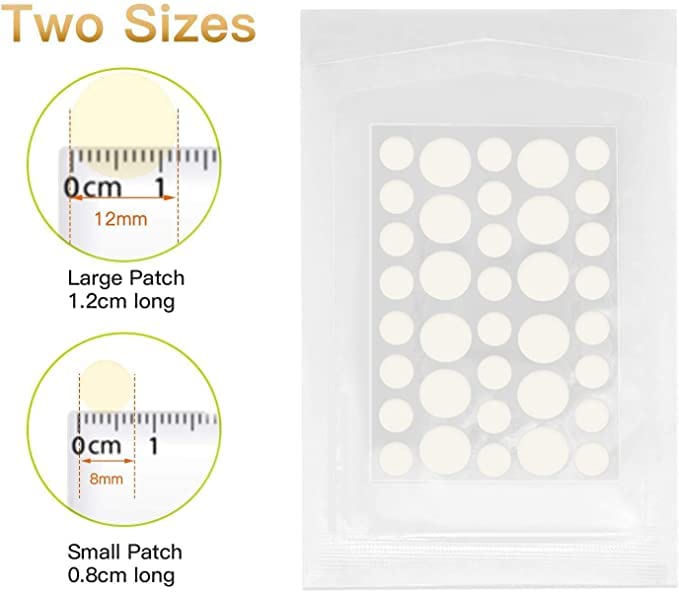 108 Hydrocolloid Skin Tag Removal Patches - Top-Grade Pimple & Skin Tag Treatment - Covers & Conceals Blemishes - Perfect for Face, Body & Sensitive Skin Care