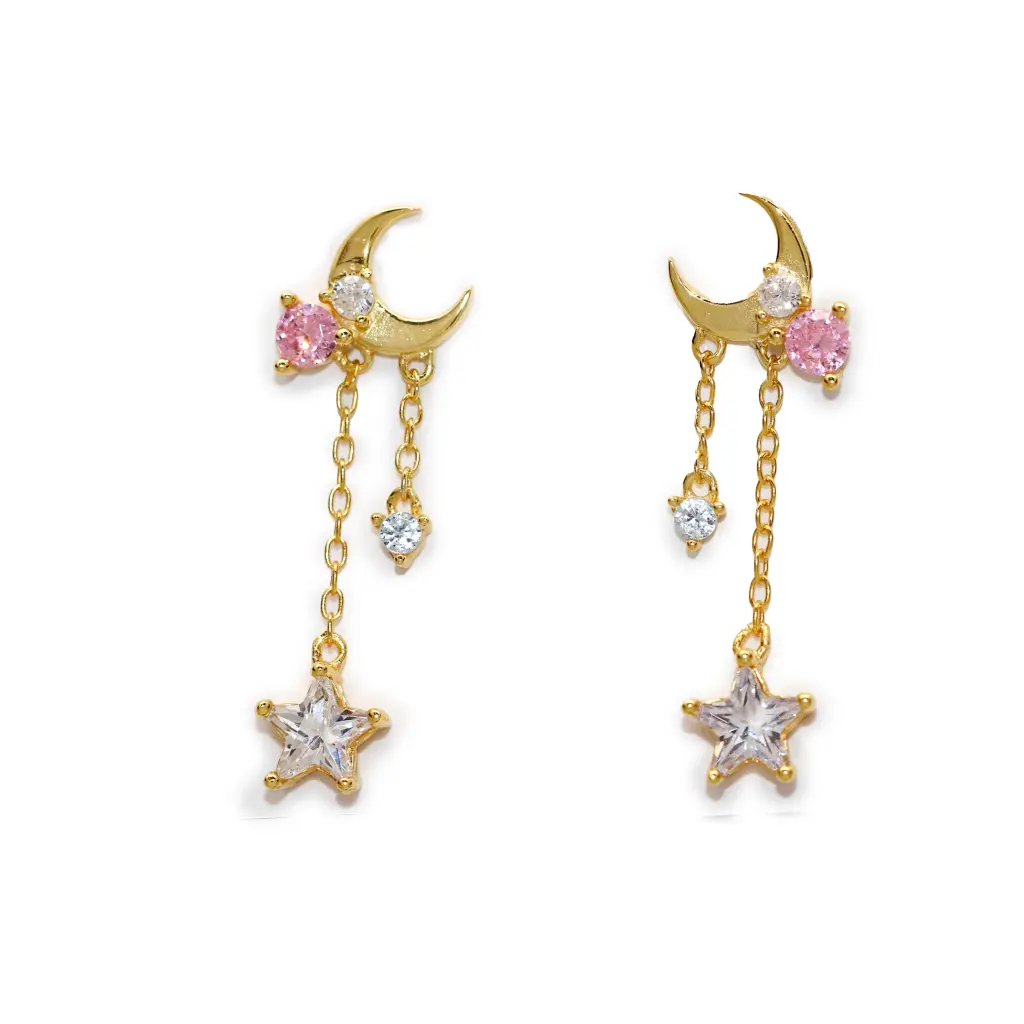 Claire Elegant Dangle Earrings for Women - Gold Plated Hoop Earrings for Daily Wear & Special Occasions