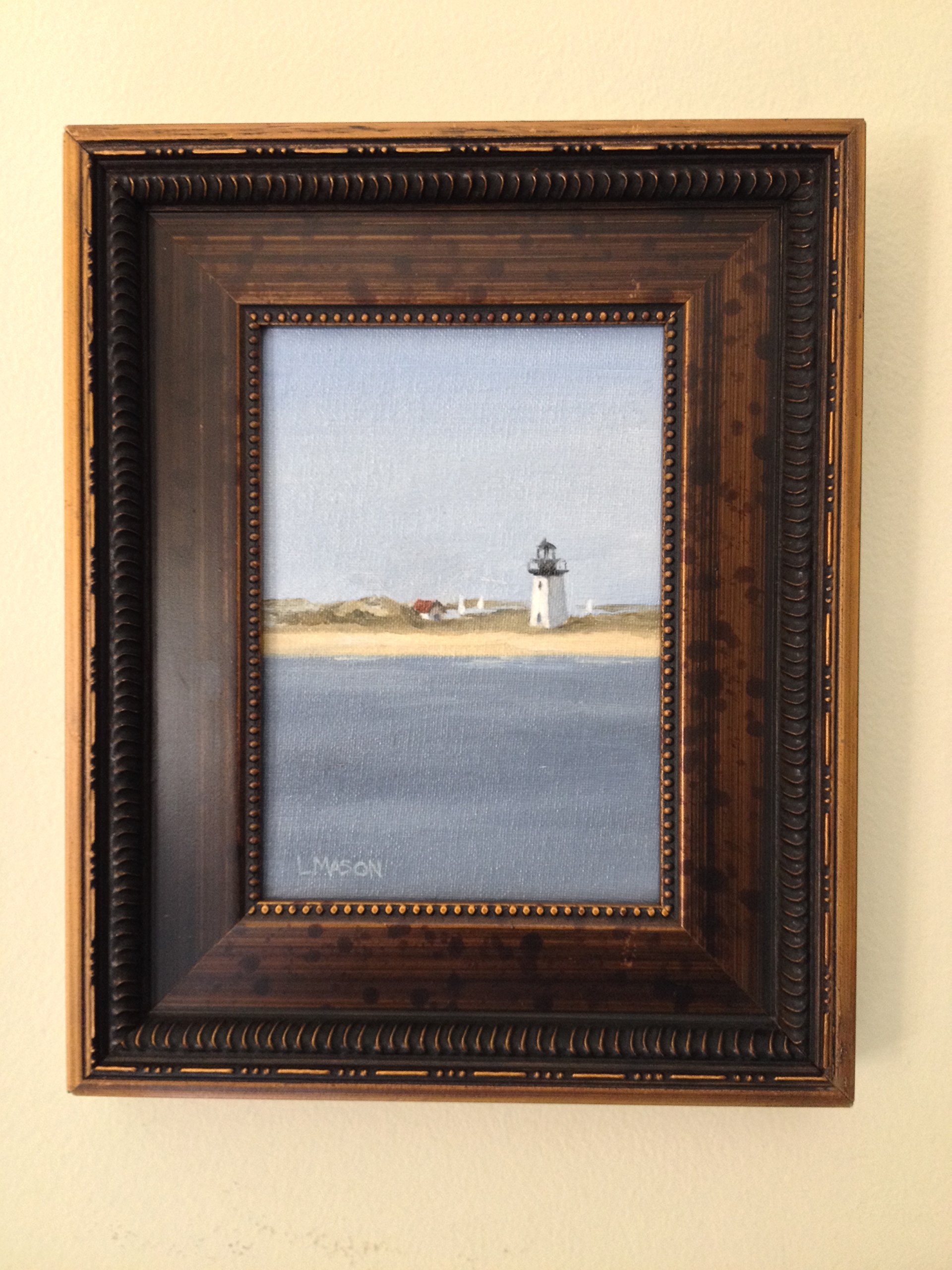 Original Lighthouse Oil Painting on Canvas Board - Handmade Coastal Artwork for Home & Office Decor | Perfect for Living Room, Bedroom, or Beach House Wall Art