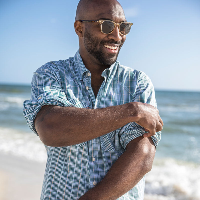 Burnside Waterfront Performance Fishing Shirt for Men - UPF 50+ Sun Protection, Quick-Dry & Breathable - Ideal for Fishing, Boating & Outdoor Activities