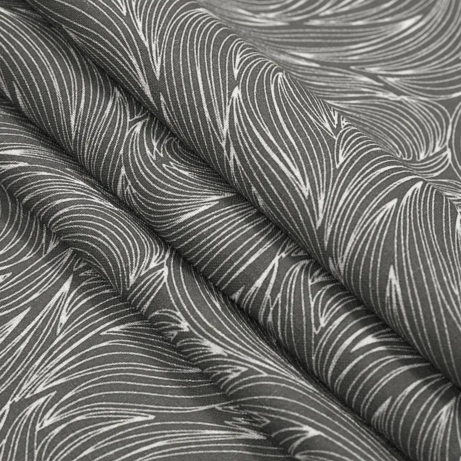 Bohemian Botanical Pleated Drapery Curtains - 52 Inch Width - Elegant Boho Home Decor for Living Room & Bedroom