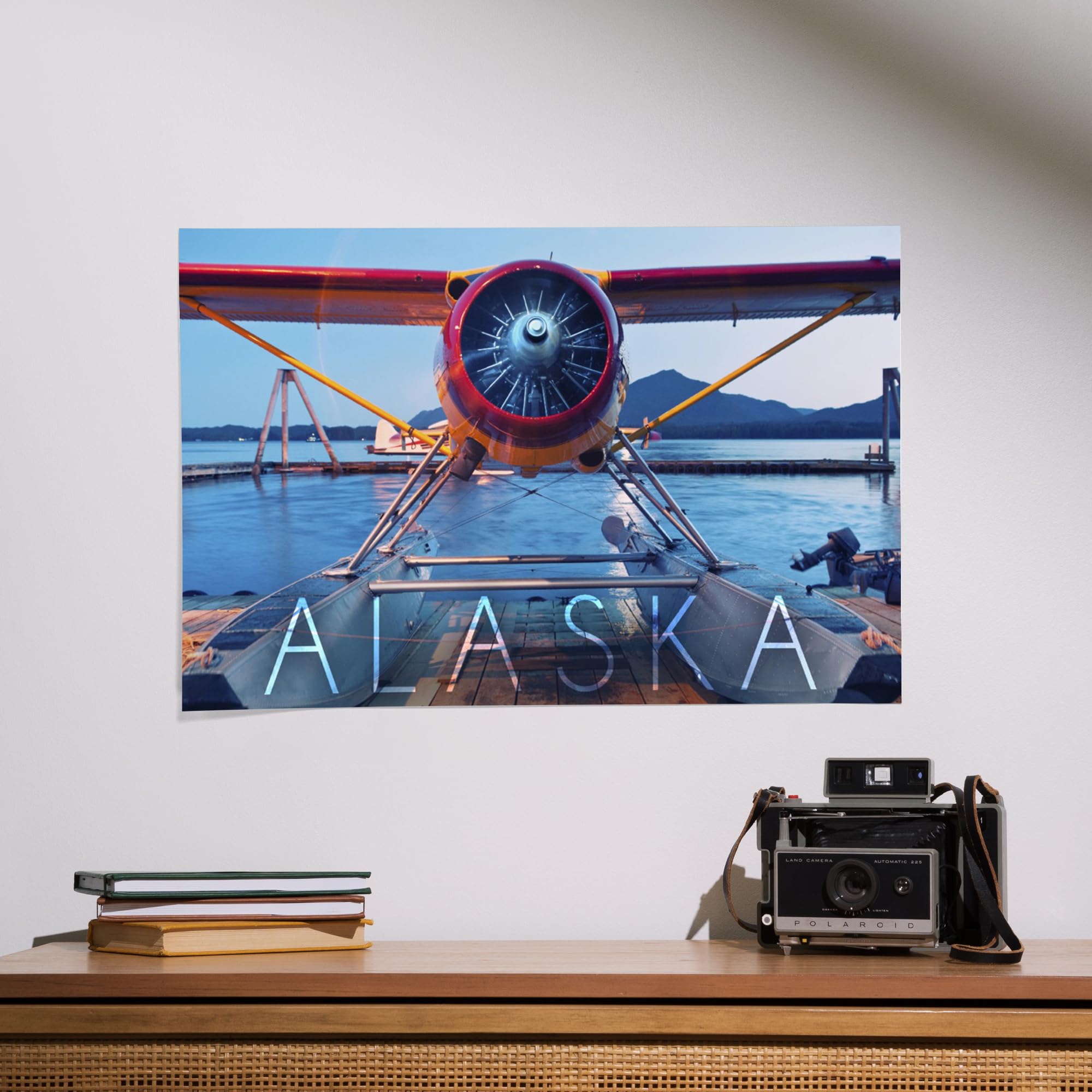 Lantern Press 16x24 Inch Giclee Art Print - Alaska Float Plane Wall Decor - Premium Canvas Artwork for Living Room, Bedroom & Office Decoration