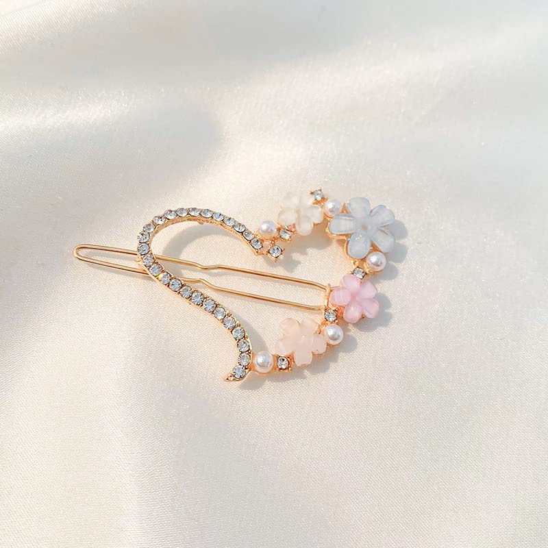 ASG 4-in-1 Crystal Resin Acrylic Hair Clips Set - Elegant Bobby Pins & Side Hair Accessories for Women & Girls - Perfect for Weddings, Parties & Everyday Styling