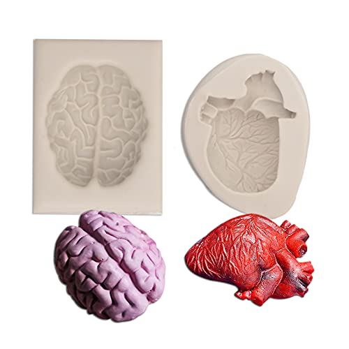 Heart & Brain Fondant Molds (ZH45)