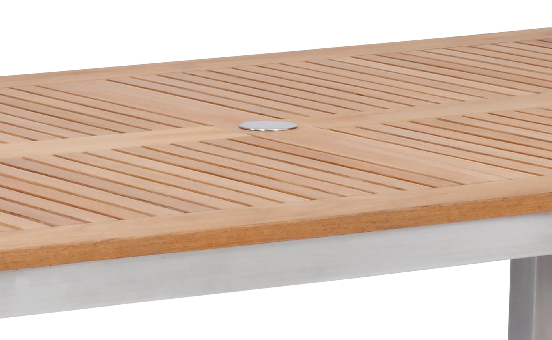 Homestyles Aruba Brown Outdoor Dining Table - Weather-Resistant Patio Furniture for Backyard, Garden & Poolside Dining