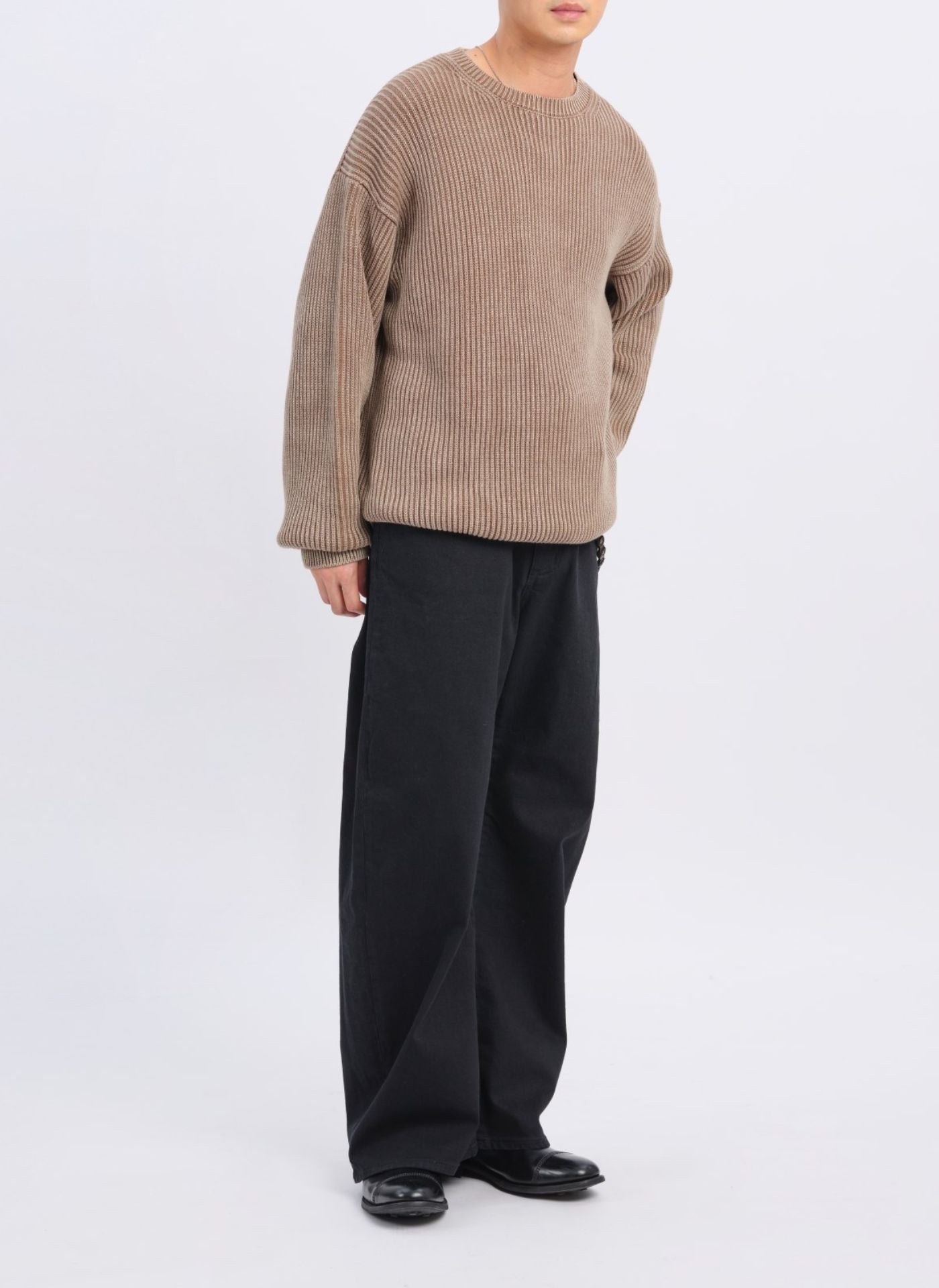 Premium Heavy Washed Cotton Knitted Pullover Sweater - Cozy Oversized Winter Sweater for Women & Men | Perfect for Casual Outfits, Layering & Cold Weather Fashion
