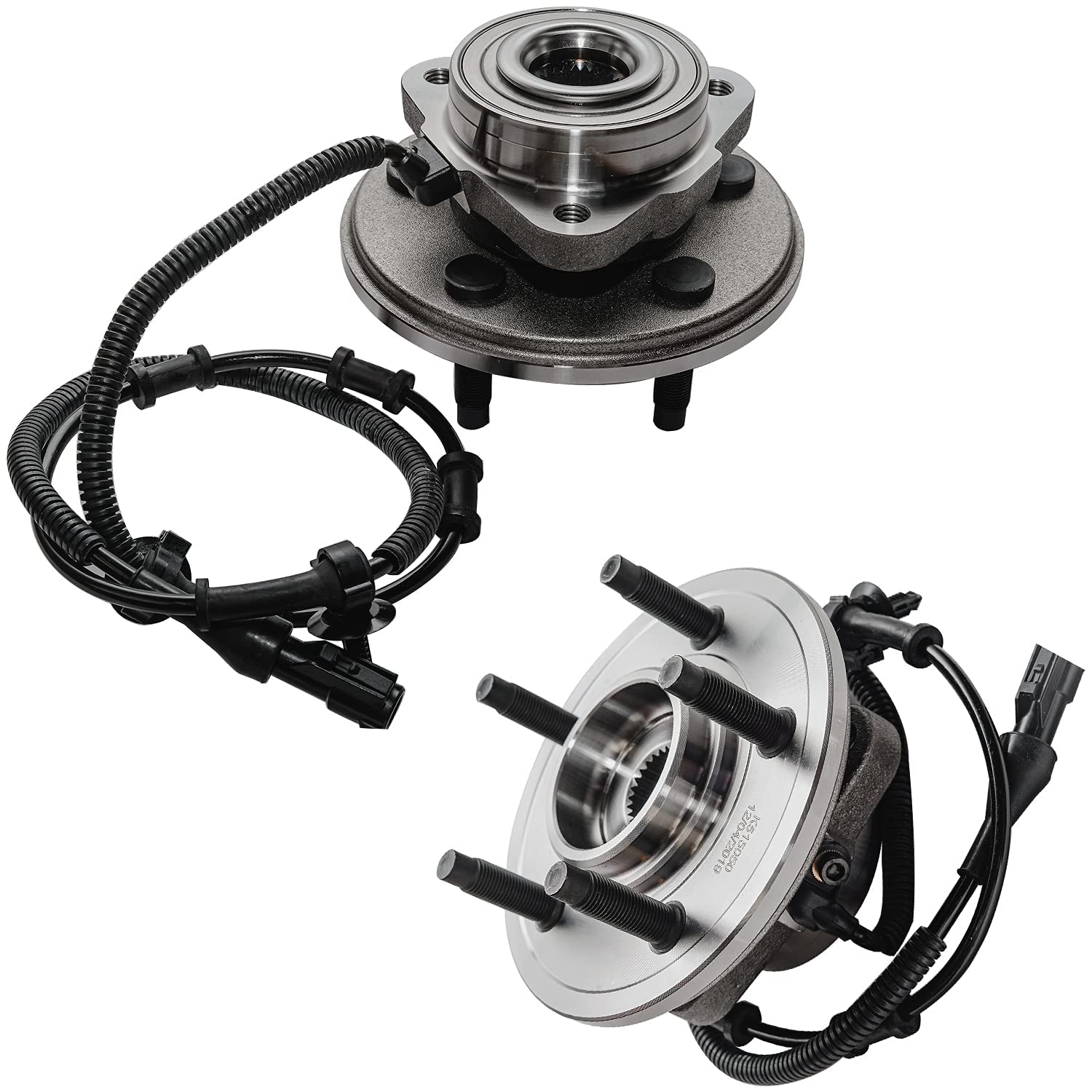 Detroit Axle Front Wheel Bearing Hub Kit - Compatible with 2002-2005 Ford Explorer, Mercury Mountaineer & 2003-2005 Lincoln Aviator | Includes 2 Wheel Bearings, Hubs & 10 Lug Nuts | Perfect for 2004 Model Year Replacement & Off-Road Adventures