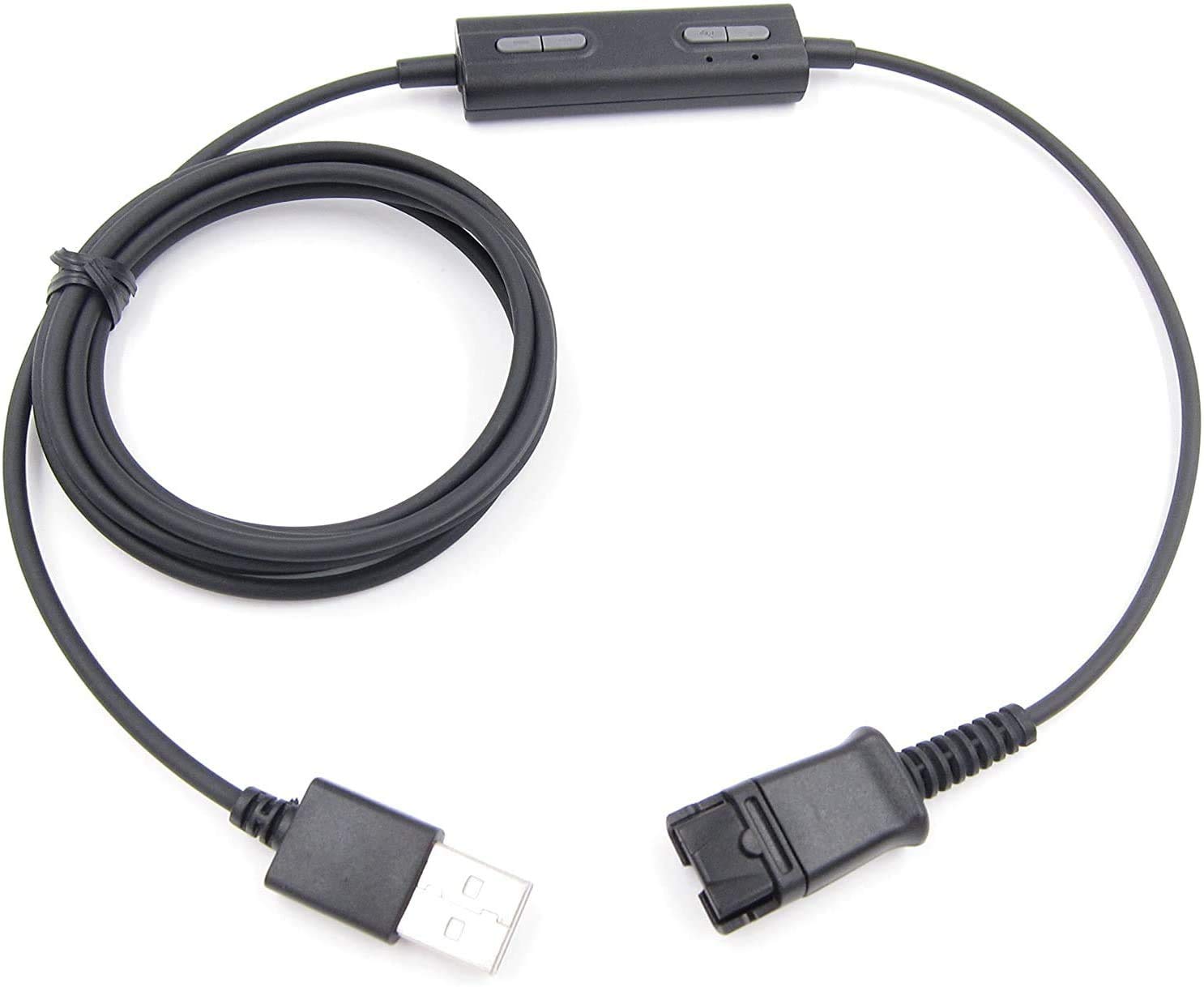 VoiceJoy HD263 USB Noise Cancelling Headset with Quick Disconnect, Adjustable Microphone & Mute Volume Control - Perfect for Laptop, PC, Skype, Zoom, Webinars, Call Centers & Office Use | Ideal for Remote Work, Online Meetings & Professional Audio Calls
