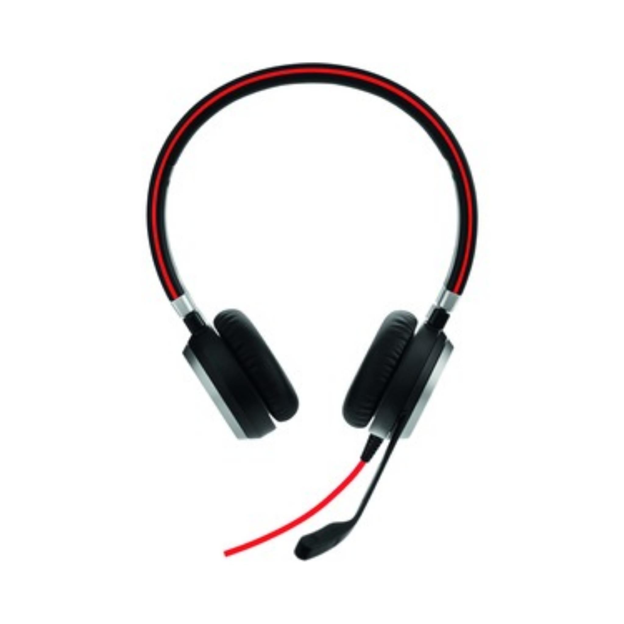 Jabra Evolve 40 MS Stereo Headset - Noise Cancelling Office Headphones with Boom Mic for Clear Calls, Perfect for Remote Work & Video Conferencing