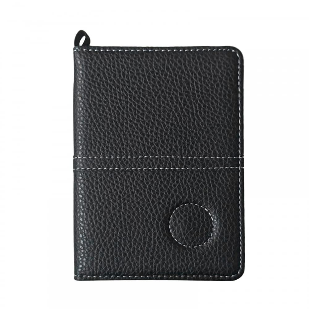 MiOYOOW Genuine Leather Golf Scorecard Holder - Portable Golf Yardage Book Keeper | Waterproof Golf Accessories for Score Tracking | Perfect for Golf Tournaments & Practice Rounds