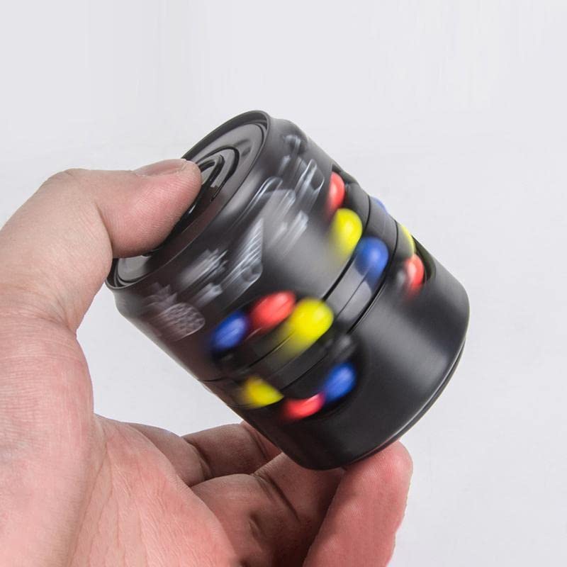 Magic Cube & Fidget Spinner Set - Stress Relief Fidget Toys for ADHD, Anxiety & Focus - Adult & Kids Sensory Therapy Toys - Perfect Gift for Teens, Boys & Girls (Blue) - Great for Office, School & Travel