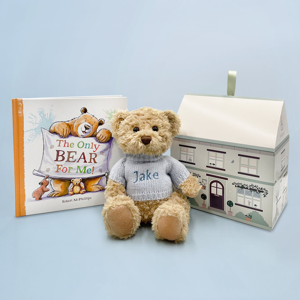 Personalized Bertie & Bear Book - Blue | Custom Children's Storybook | Perfect for Birthdays, Gifts & Bedtime Reading