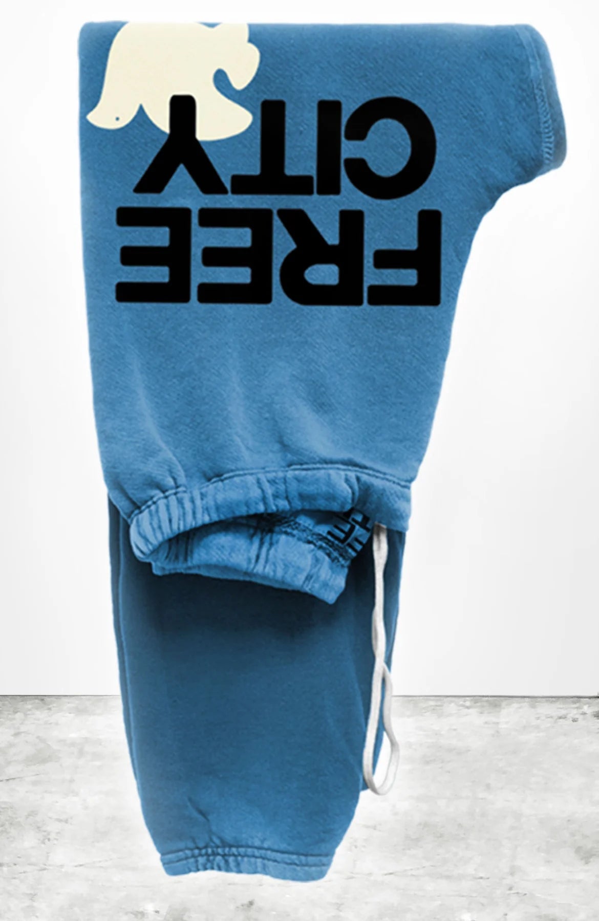 FreeCity Large Sweatpant for Men - Soft & Comfortable Blue Sweatpants - Perfect for Lounge, Gym & Casual Wear