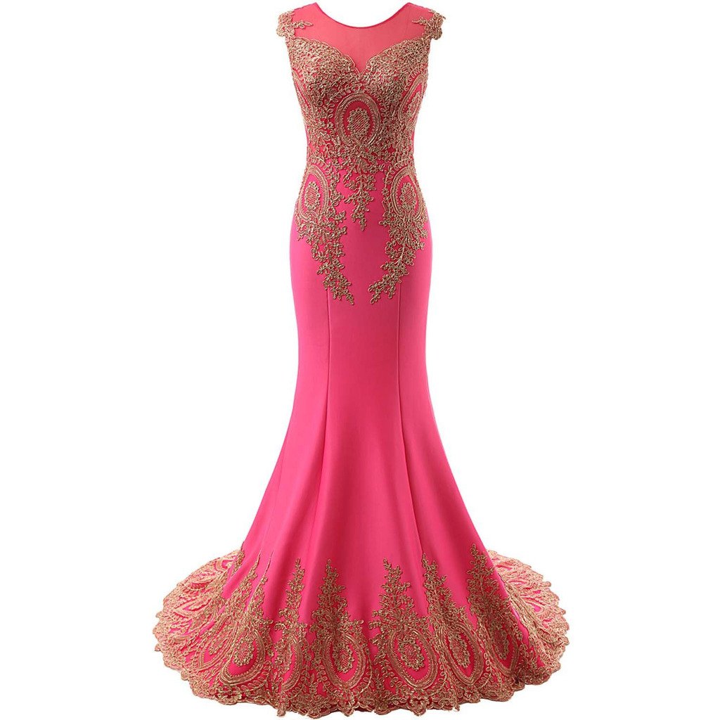 Lemai Women's Elegant Lace Mermaid Evening Gown with Sweep Train - Formal Prom Dress for Special Occasions | Perfect for Weddings, Galas, and Black Tie Events