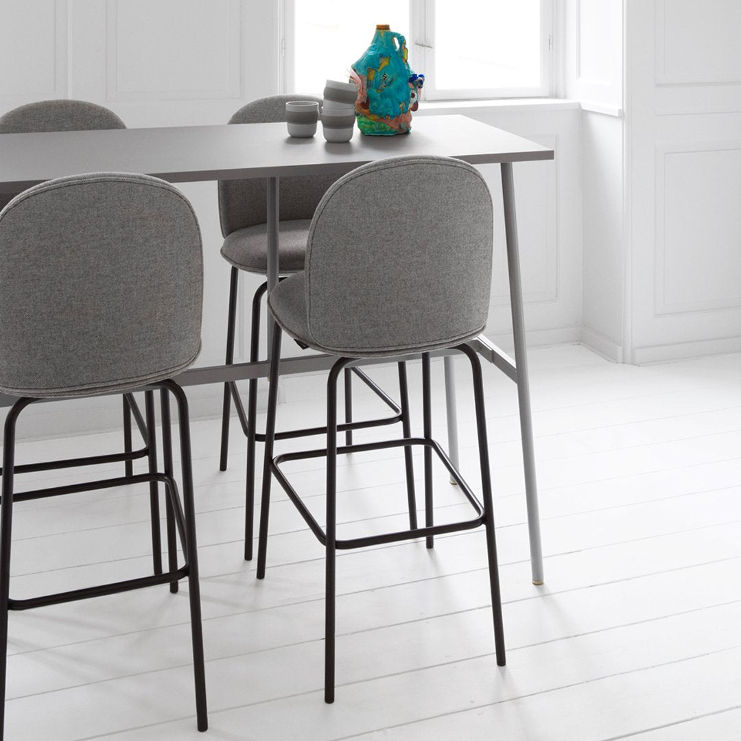 Premium Ace Bar Chair - Fully Upholstered Bar Stool with Backrest for Kitchen Island, Home Bar & Restaurant Use