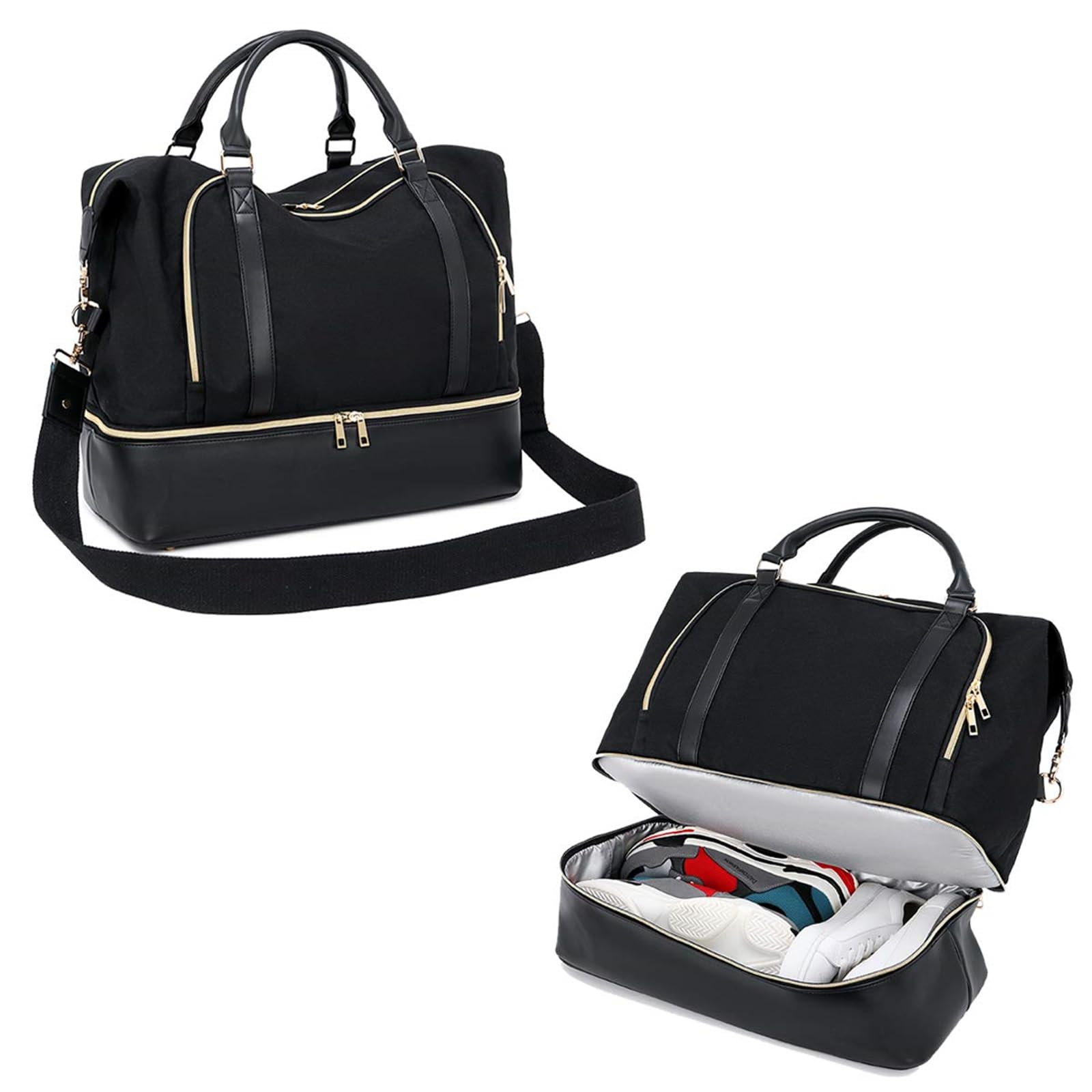 CAMTOP Women's Travel Weekender Bag - Overnight Duffel Carry-On Tote with 15.6 Inch Laptop Compartment, Perfect for Business Trips and Weekend Getaways