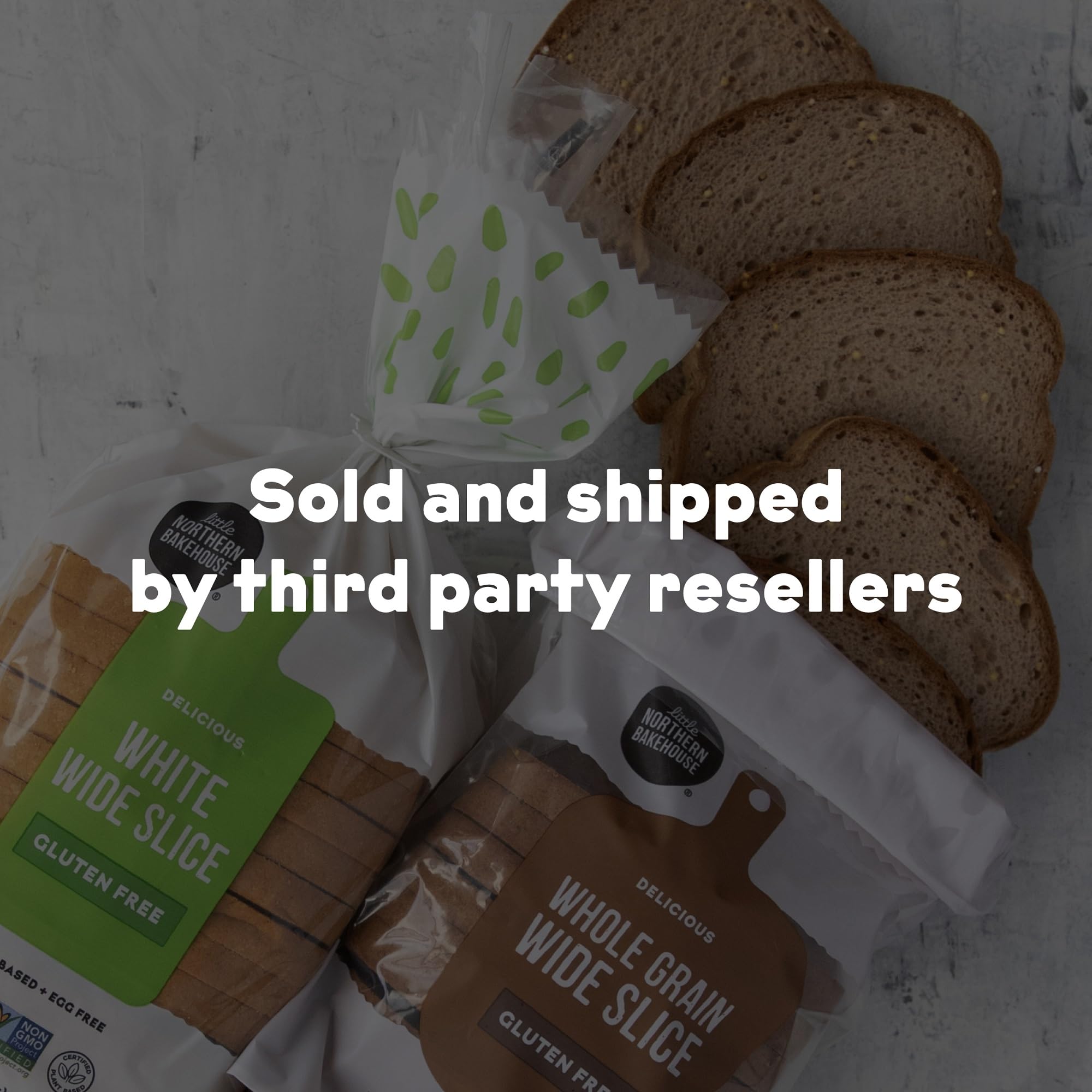 Little Northern Bakehouse Wide Sliced White Gluten Free Bread - Vegan, Non-GMO, Allergy-Friendly (8 Pack, 20 oz Each) | Perfect for Sandwiches, Toast & Healthy Snacks