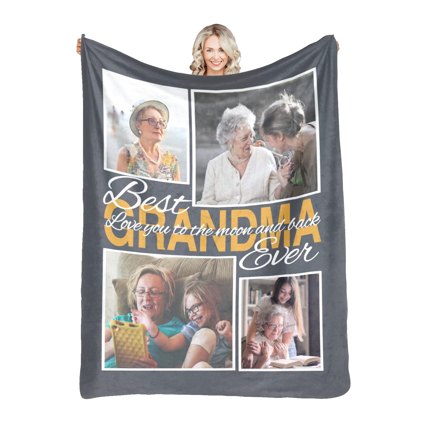 Custom Photo Blanket - Personalized Picture Blanket with Your Design - 30x40 Inch Sherpa Fleece - Perfect Gift for Mom, Dad, Kids, Couples, Friends & Family - Birthday, Anniversary, Christmas Gift Idea - Cozy Home Decor & Thoughtful Present
