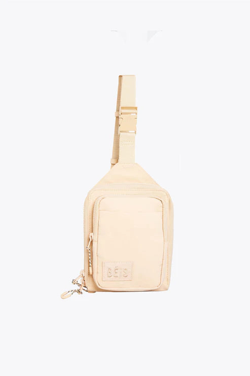 Premium Beige Sport Sling Bag - Lightweight & Durable Crossbody Bag for Running, Hiking & Travel - Perfect for Gym, Outdoor Adventures & Daily Use