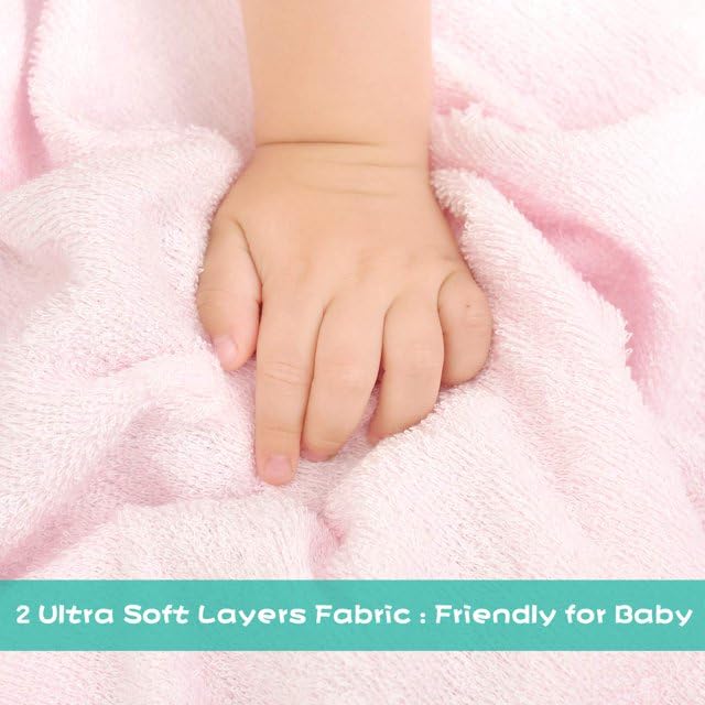 **Touchat Hooded Baby Towels - Soft, Hypoallergenic & Absorbent Bath Towels for Toddler, Infant & Newborn - Large 35.1