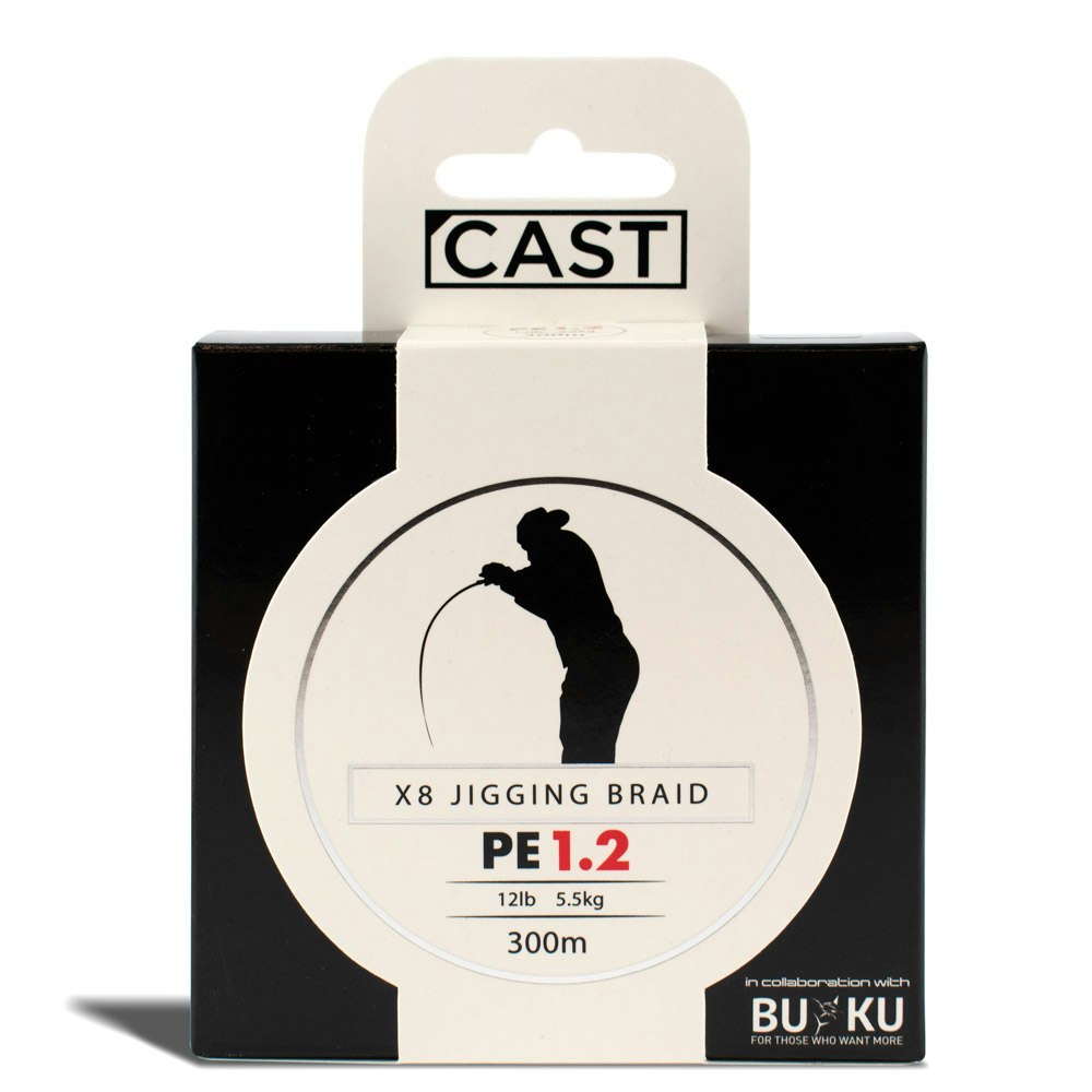 Cast Buku Jigging Braid X8 - Premium Saltwater Fishing Line for Jigging, Trolling & Deep Sea Fishing - High Strength 8-Strand PE Braided Line - Perfect for Offshore, Inshore & Boat Fishing Adventures