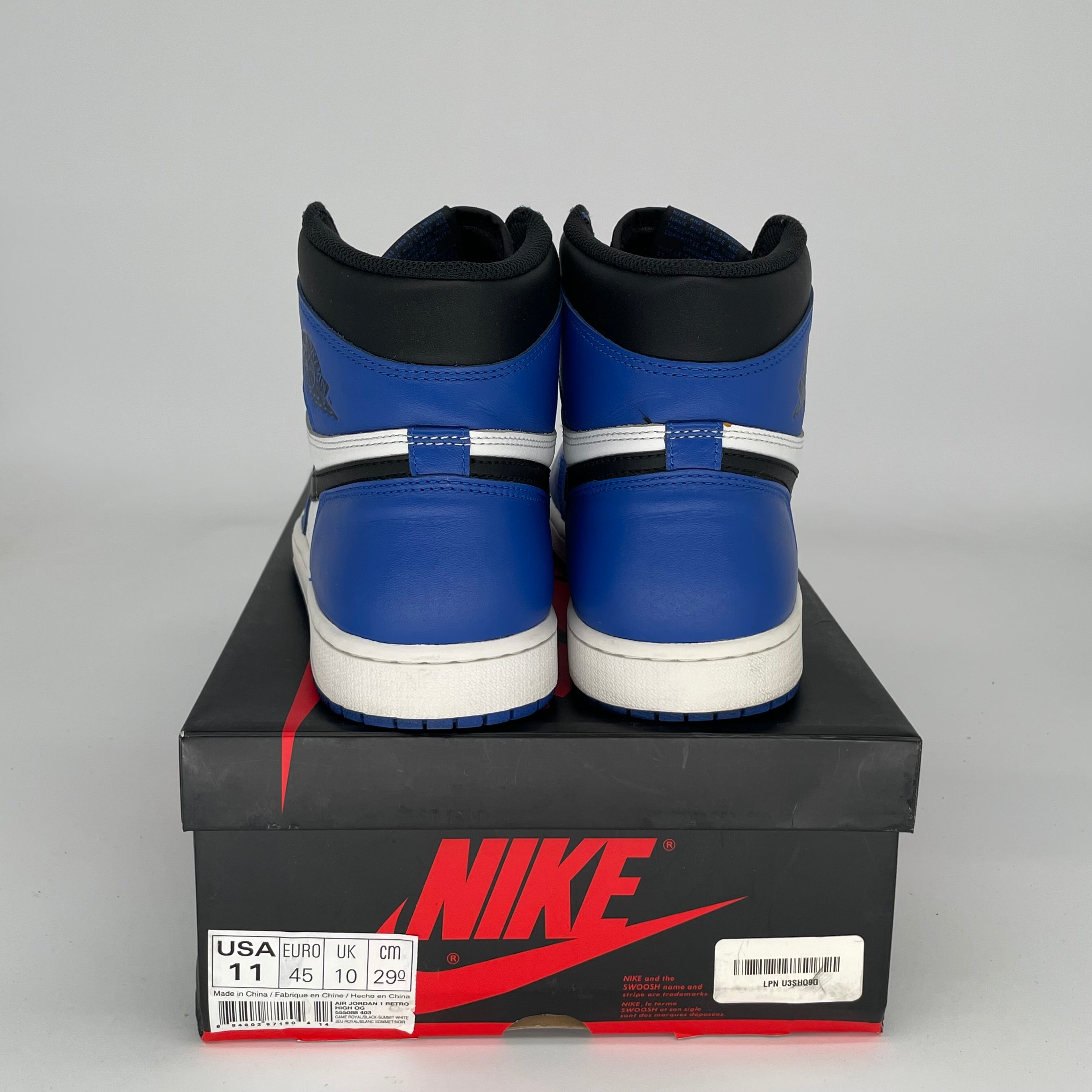 AIR JORDAN 1 GAME ROYAL Sneakers - Men's Size 11 (555088-403) - Basketball Shoes for Court & Streetwear Fashion