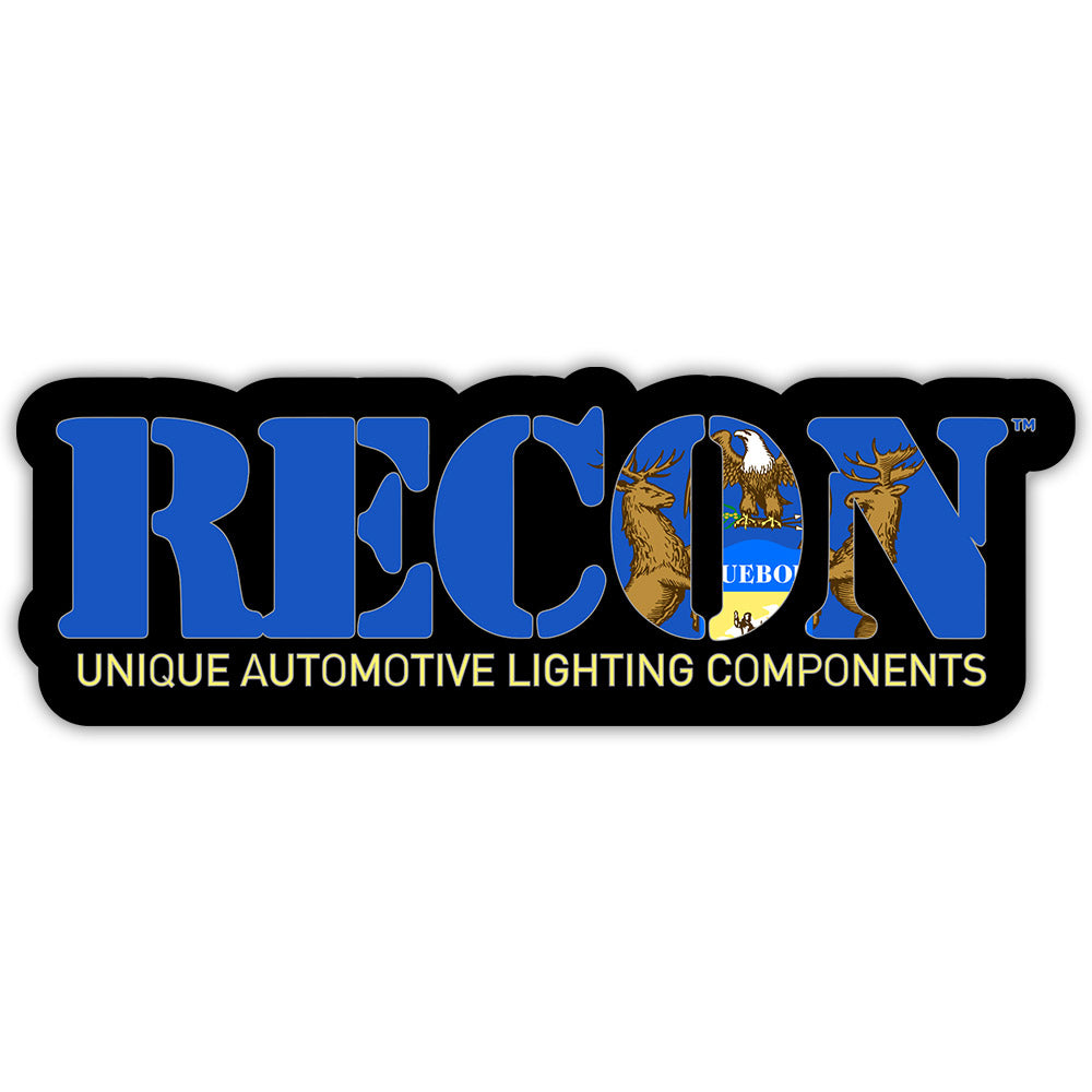 RECON U.S. State Decal Stickers - Choose Your State | 7 x 2.75 Inch Glossy Vinyl Stickers for Cars, Laptops & Water Bottles | Patriotic American Decor