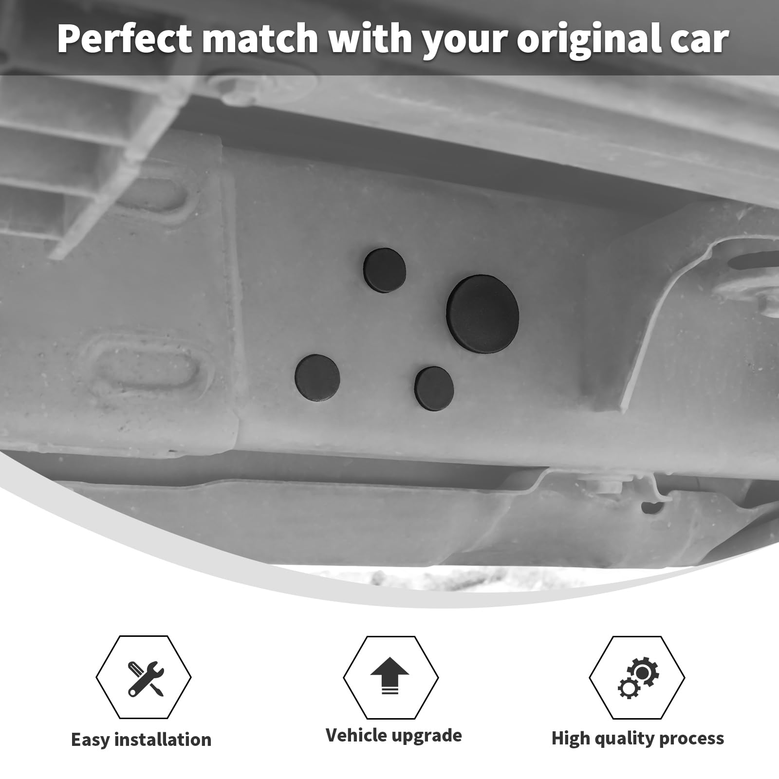 2018-2024 Jeep Wrangler JL & 2020-2024 Jeep Gladiator Plastic Frame Hole Plugs - 18Pcs Dustproof Waterproof Exterior Accessories for Off-Road Protection & Enhanced Style