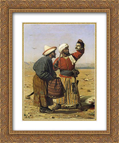 After Good Luck 20x24 Inch Gold Ornate Picture Frame with Double Matted Museum Quality Art Print by Vasily Vereshchagin - Perfect for Living Room, Bedroom, and Office Wall Decor