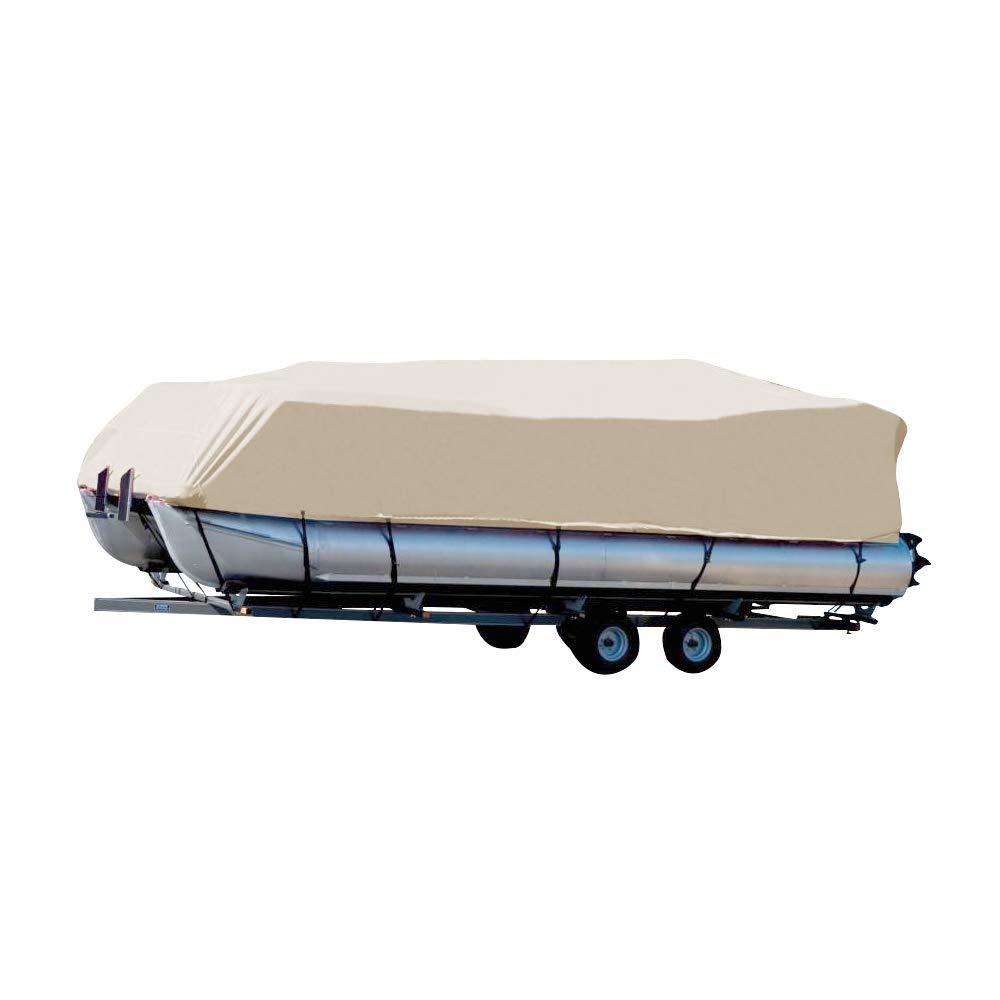 Seamander Heavy Duty Waterproof Pontoon Boat Cover 17ft-20ft, Trailerable for Beam Width Up to 96 Inches - Perfect for Outdoor Storage & Marine Protection