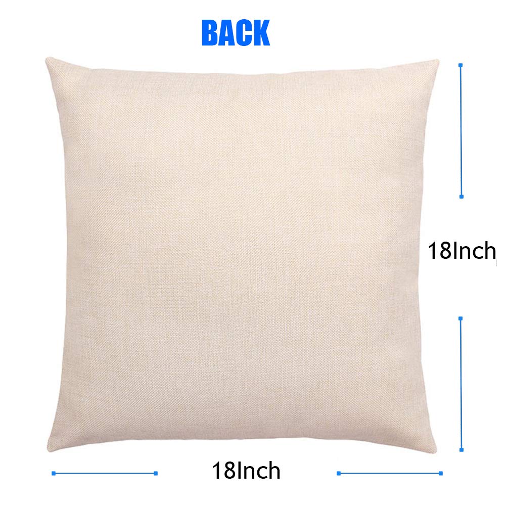 Fukeen Summer Throw Pillow Cases Set of 4 - 18x18 Inch Tiki Bar & Cocktail Themed Decorative Cushion Covers (Blue Hawaiian, Kiwi Mojito) - Cotton Linen Square Pillowcases for Couch, Sofa & Home Decor - Perfect for Beach House, Tropical Party & Vacation Vibes