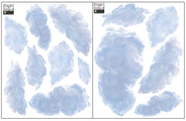 Stunning 3D Ceiling Cloud Decals - Self-Adhesive Wall & Nursery Decor for Kids Room, Baby Shower, Classroom - Easy to Install & Remove