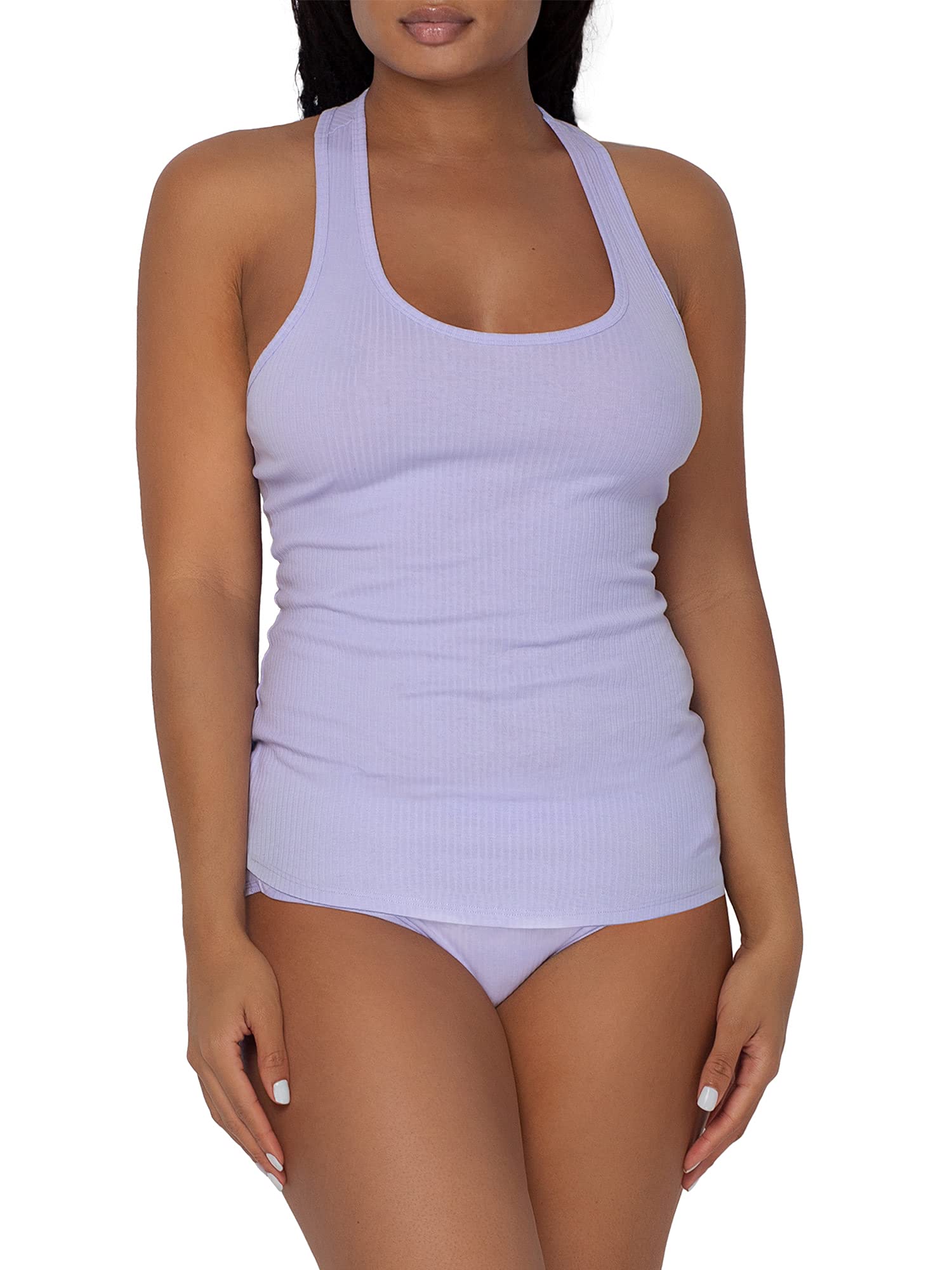 Smart & Sexy Women's Cloud Cotton Comfort Collection Tank Top & Boy Short Sleep Set - Ultra Soft Pajama Set for Lounge, Sleep & Relaxation