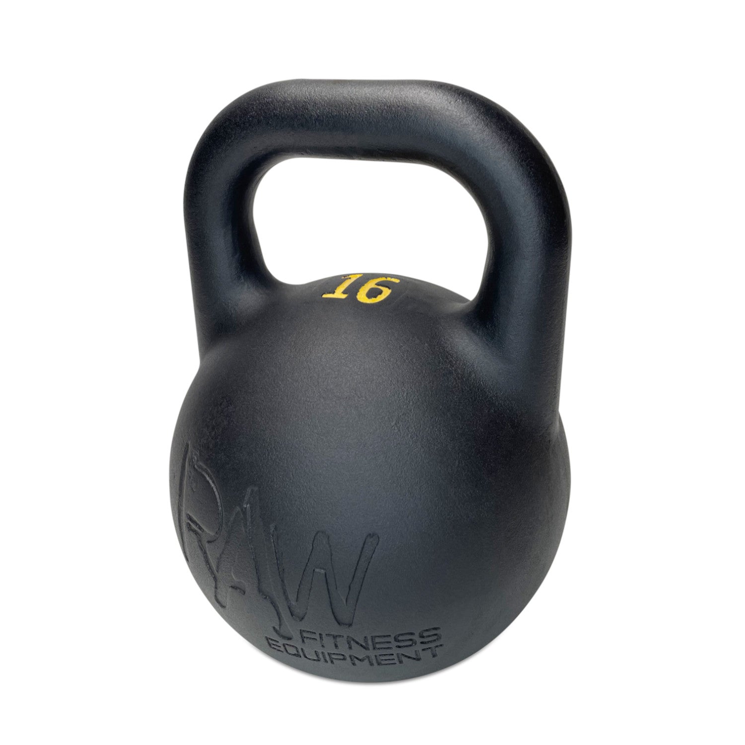 Premium 16KG Competition Kettlebell - Black - Ideal for CrossFit, Strength Training & Home Gym Workouts