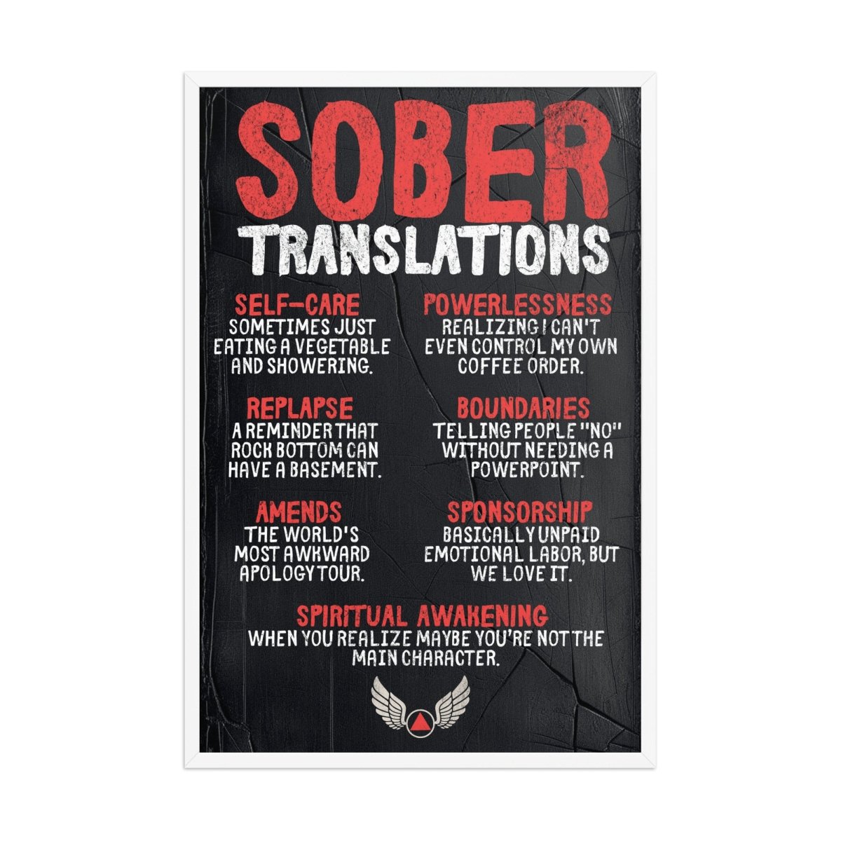 Sober Translations Vol. 3 Framed Wall Art - Modern Abstract Canvas Painting for Living Room, Bedroom & Office Decor
