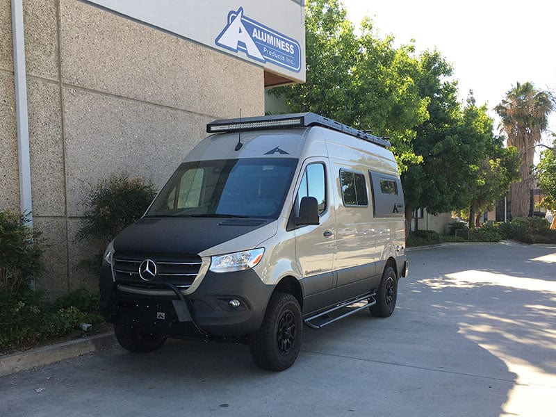 Aluminess 2019-2023 Mercedes Sprinter Baja Front Bumper - Heavy Duty Off-Road Bumper for Adventure & Overlanding