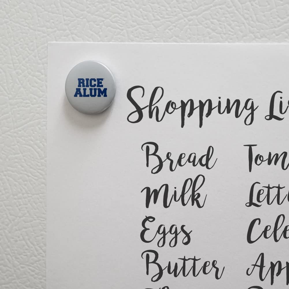 Rice University Owls Alumni Kitchen Refrigerator Locker Button Magnet - Perfect for Dorm Rooms, Offices & Home Decor