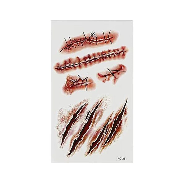 Halloween Temporary Tattoo Stickers - Waterproof Fake Tattoos for Kids & Adults - Perfect for Halloween Costumes, Parties, and Festive Decorations