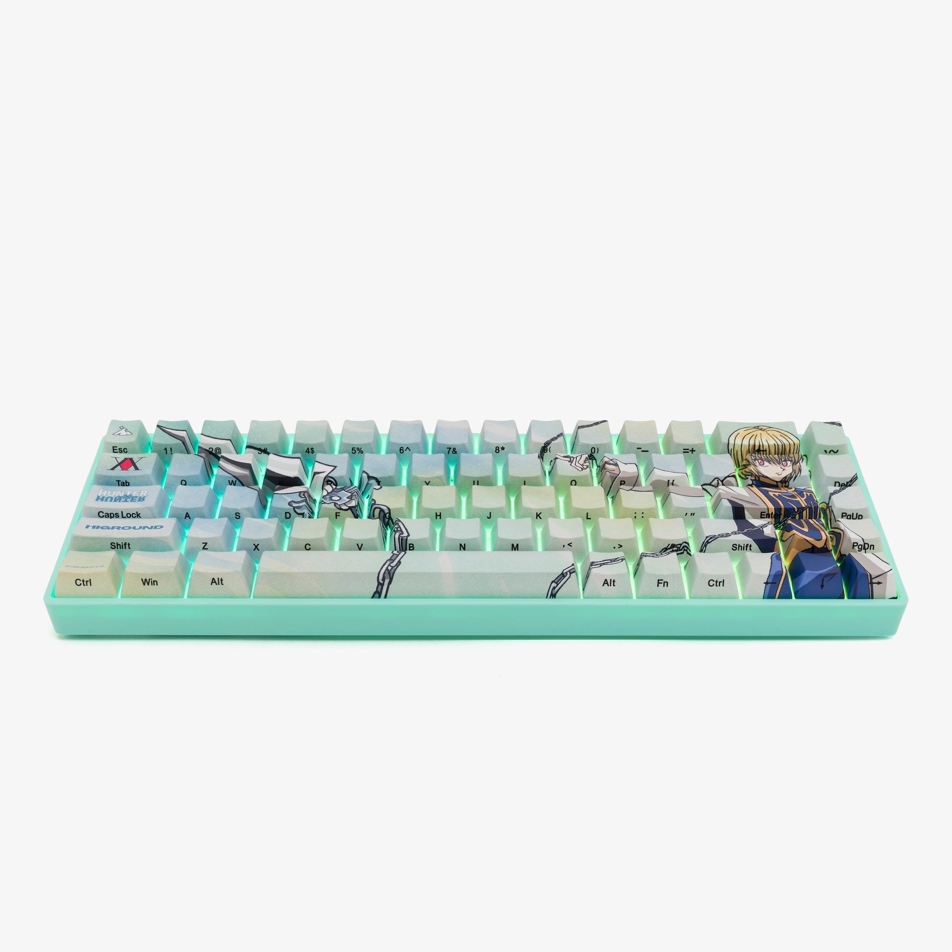 HxH x HG Basecamp 65HE Mechanical Keyboard - Kurapika Limited Edition | Compact 65% Layout for Gaming & Typing | Perfect for Anime Fans, Esports & Office Work
