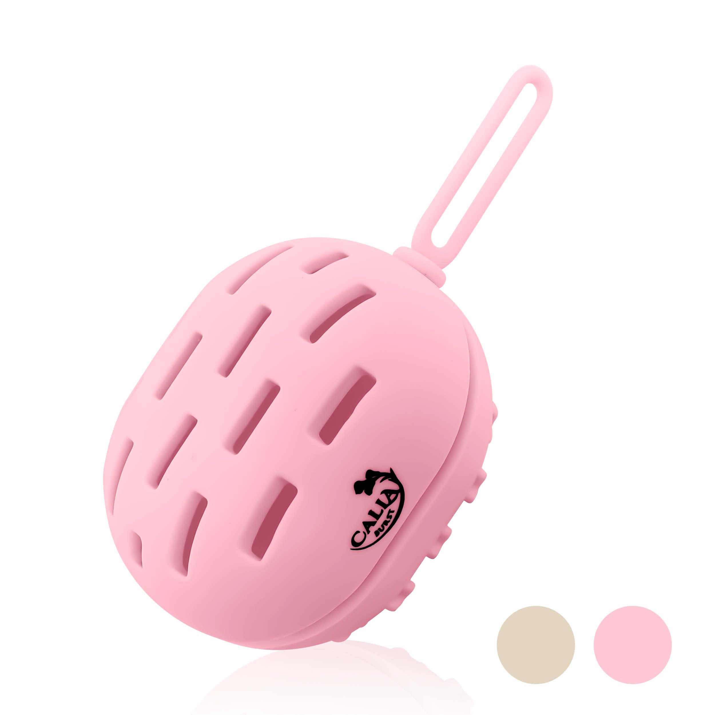 CallaBurst - Vented Silicone Beauty Blender Case for Makeup Sponge - Washable & Reusable Travel Organizer - Portable Cosmetic Storage for Women (Pink) | Perfect for Travel, Gym & Daily Makeup Routine