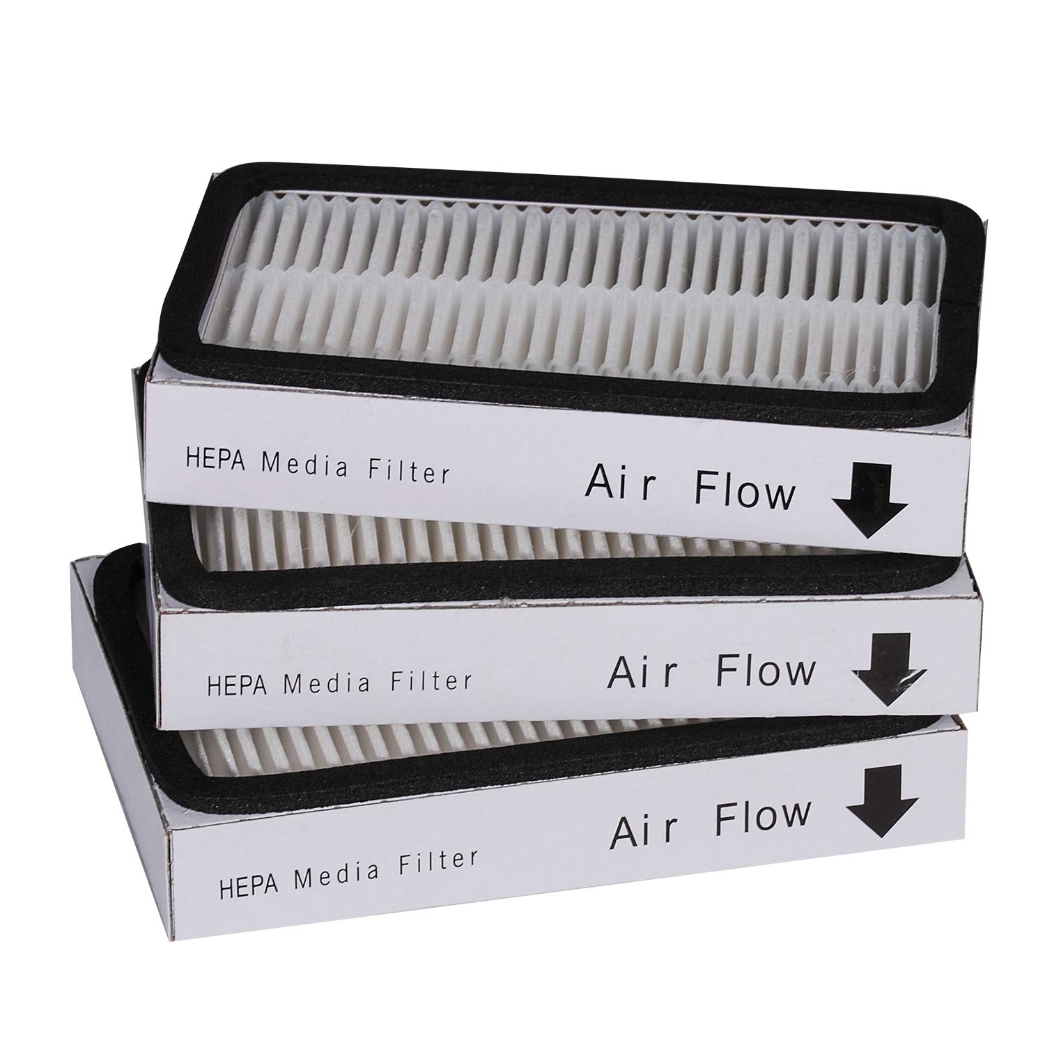 SaferCCTV 3 Pack HEPA Vacuum Cleaner Filters - Compatible with Sears Kenmore EF-2 & Panasonic MC-V194H Vacuums - High Efficiency Dust & Allergen Removal for Cleaner Home Air - Perfect for Pet Hair, Dust Mites & Allergy Relief