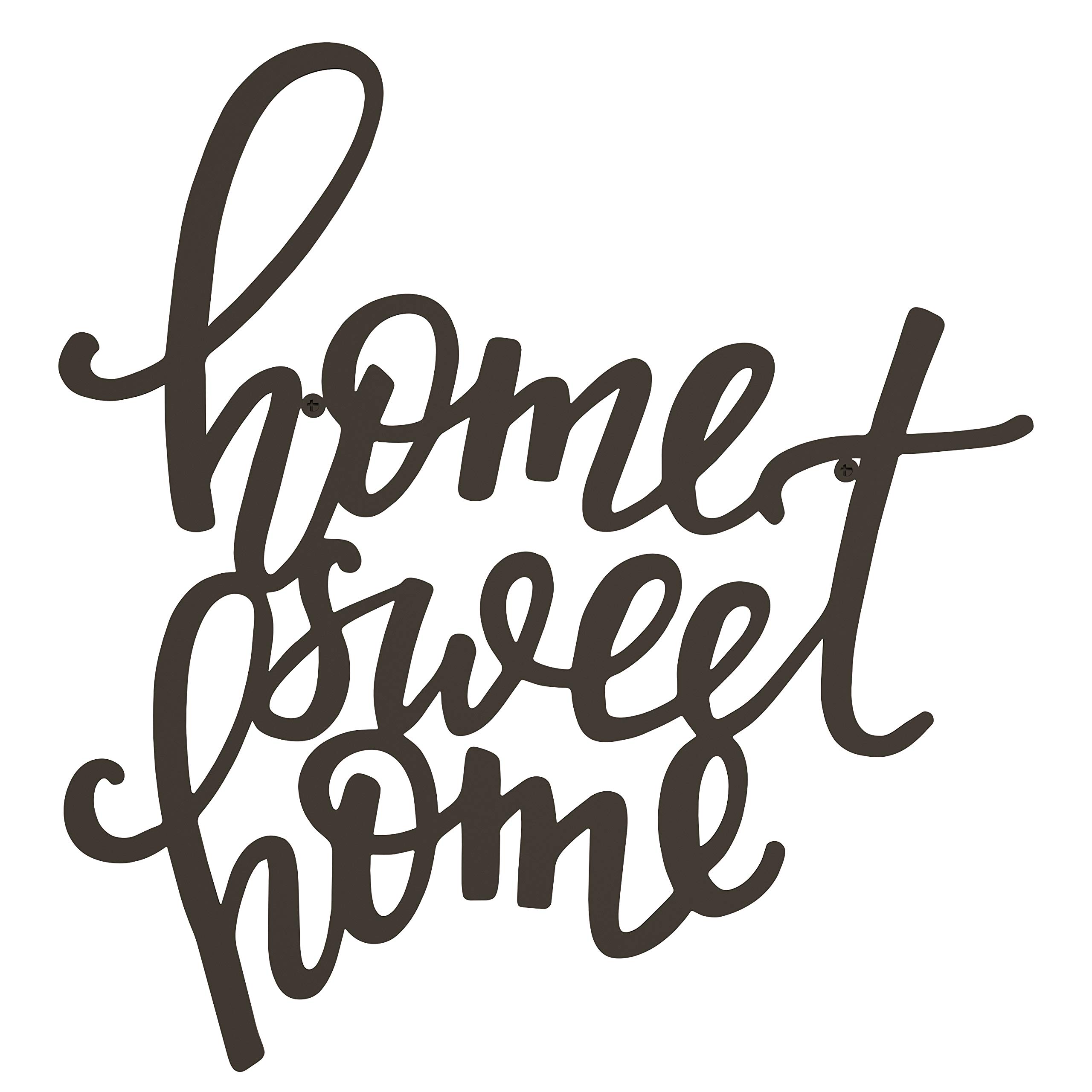 Lavish Home Sweet Home 3D Wall Sign - Rustic Farmhouse Decor for Living Room